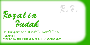 rozalia hudak business card